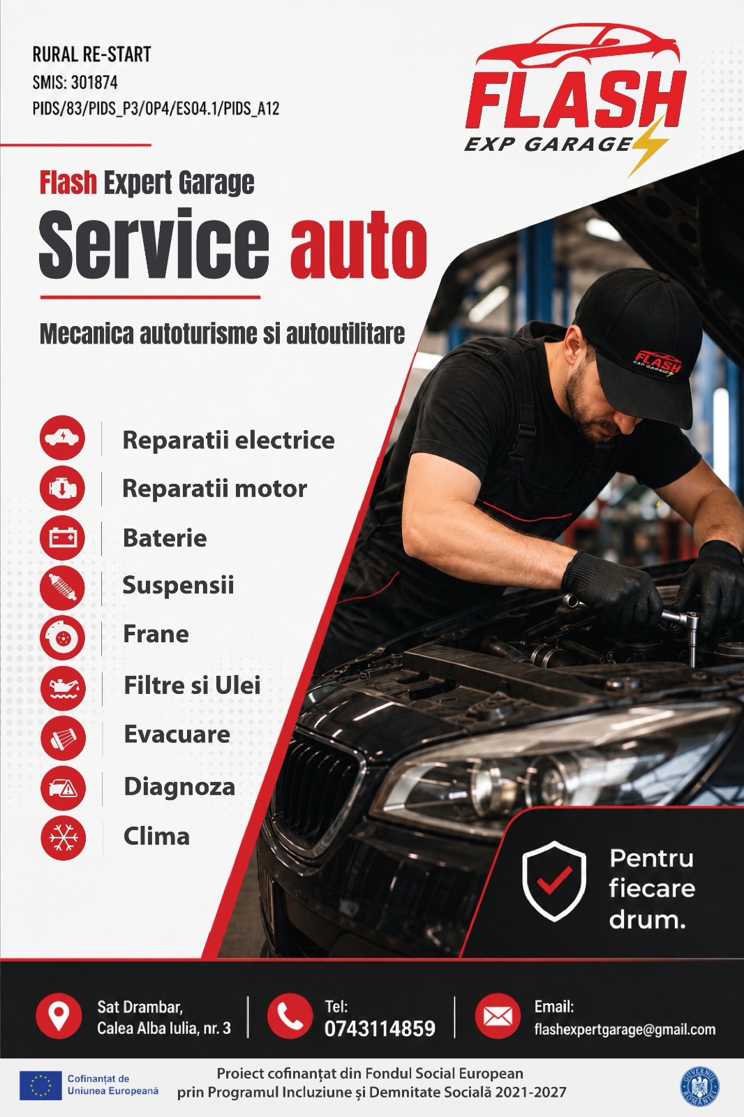 Pliant Flash Expert Garage — service auto în Drâmbar, județul Alba